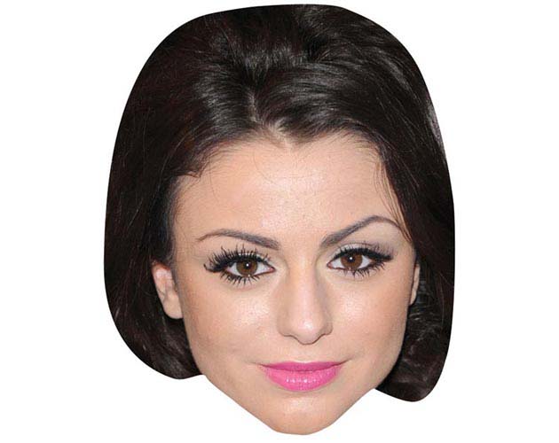 A Cardboard Celebrity Mask of Cher Lloyd