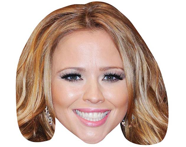 A Cardboard Celebrity Mask of Kimberley Walsh