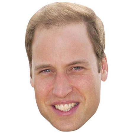 A Cardboard Celebrity Mask of Prince William