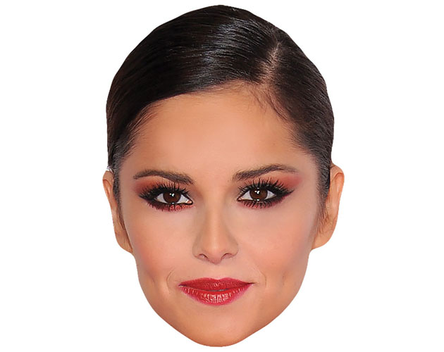 A Cardboard Celebrity Mask of Cheryl Cole