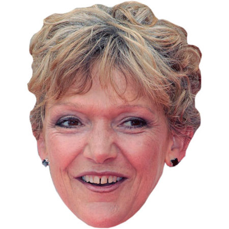 A Cardboard Celebrity Mask of Gillian Wright