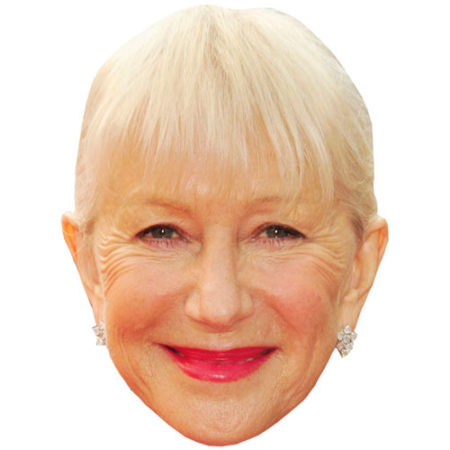 Featured image for “Cardboard Cutout Celebrity Helen Mirren Mask”