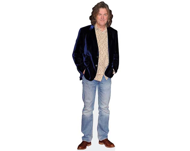 A Lifesize Cardboard Cutout of James May wearing blazer and jeans