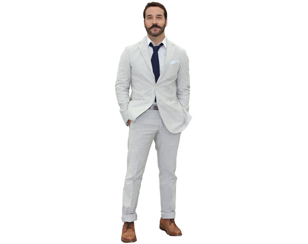 A Lifesize Cardboard Cutout of Jeremy Piven wearing a suit