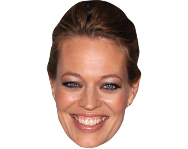 A Cardboard Celebrity Mask of Jeri Ryan