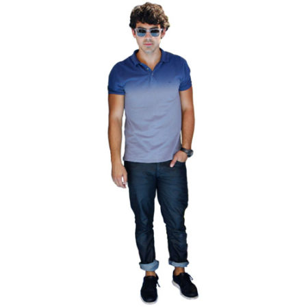 A Lifesize Cardboard Cutout of Joe Jonas wearing shades
