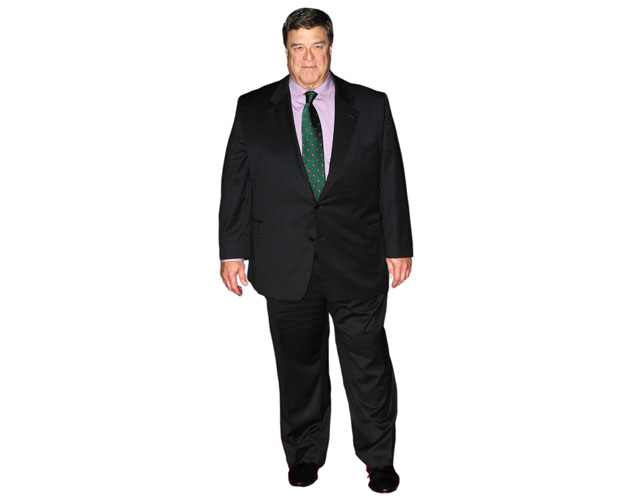 A Lifesize Cardboard Cutout of John Goodman wearing a suit