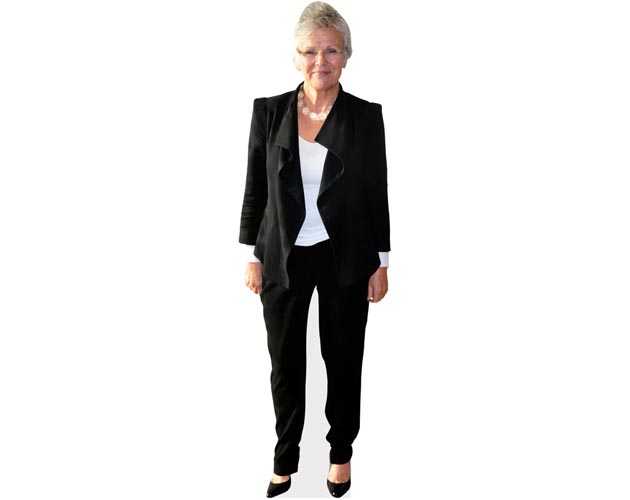 A Lifesize Cardboard Cutout of Julie Walters wearing a trouser suit
