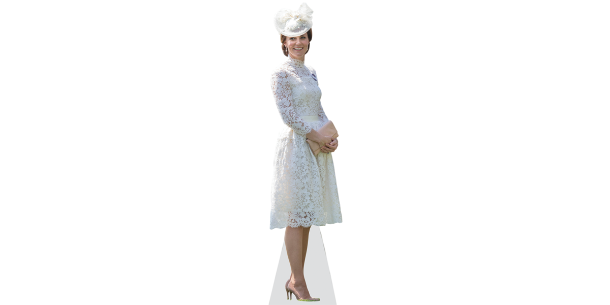 Featured image for “Kate Middleton (White Dress) Cardboard Cutout”