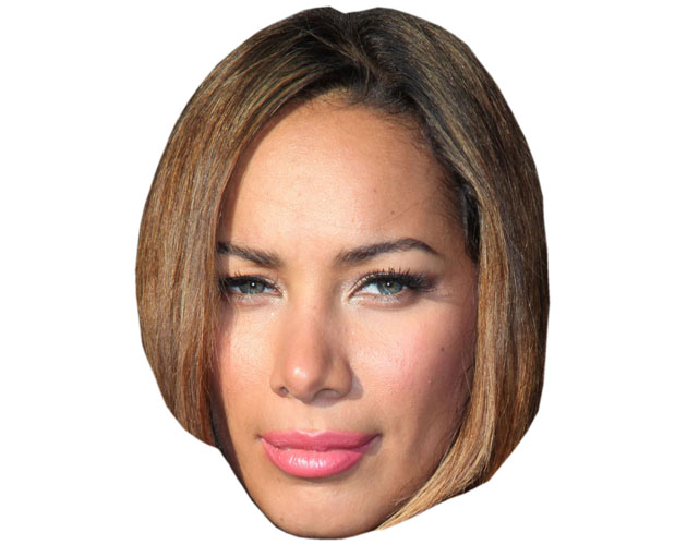 A Cardboard Celebrity Mask of Leona Lewis