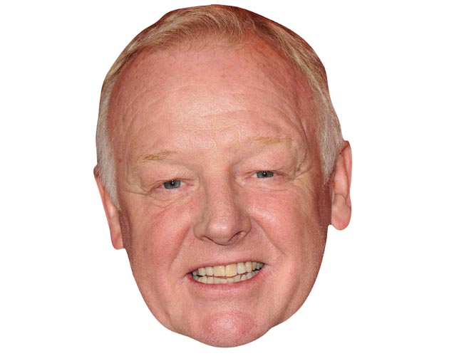 A Cardboard Celebrity Mask of Les Dennis