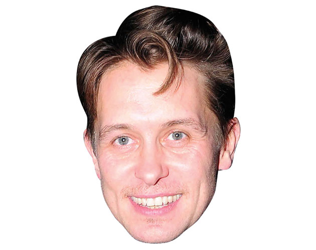 A Cardboard Celebrity Mask of Mark Owen