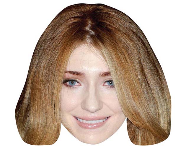 A Cardboard Celebrity Mask of Nicola Roberts