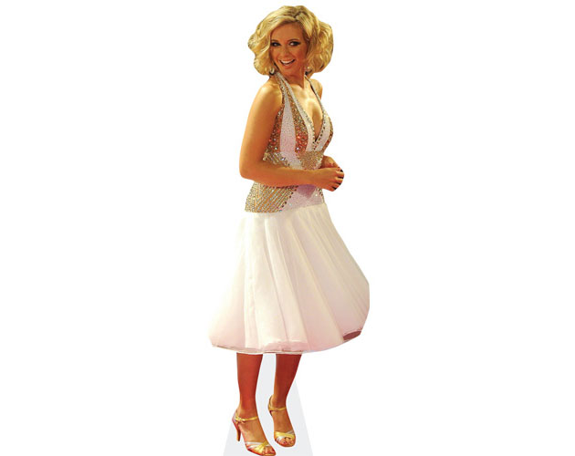 Cardboard Cutout of Rachel Riley wearing white