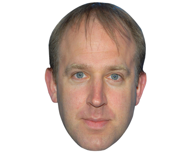 A Cardboard Celebrity Mask of Tim Vine