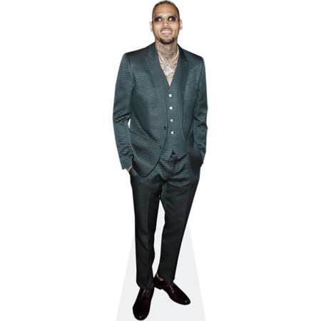 Featured image for “Chris Brown (Green Suit) Cardboard Cutout”