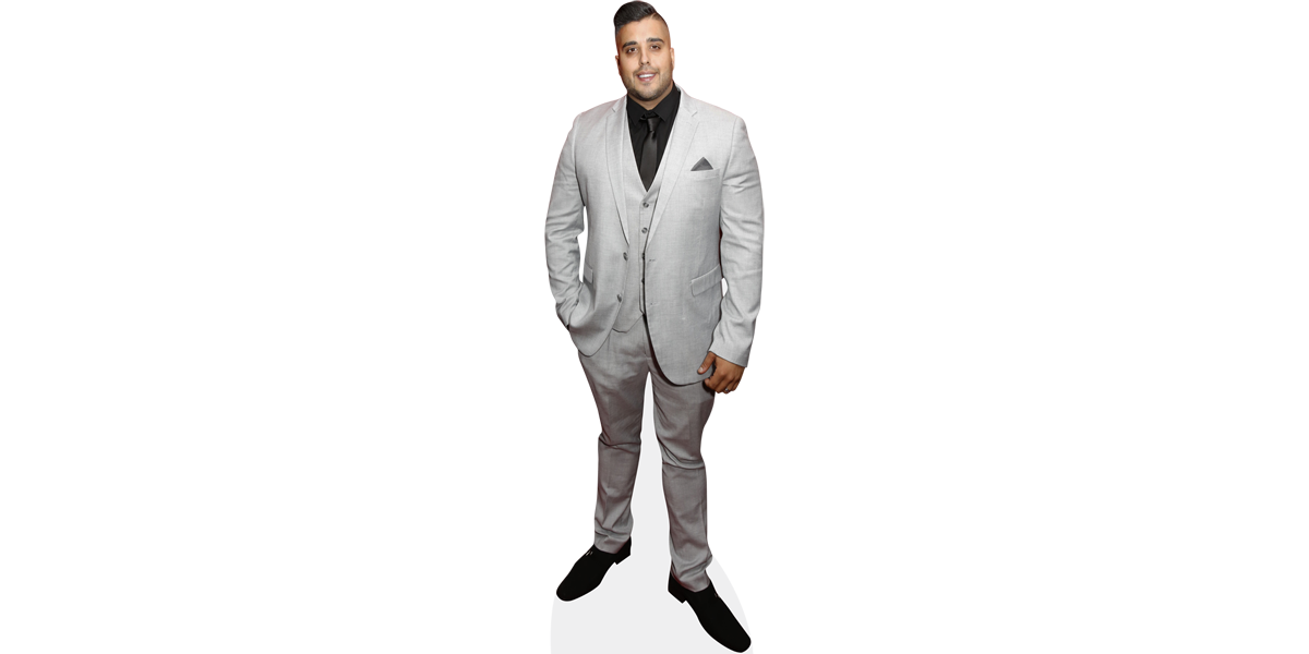 Featured image for “Amar Adatia (Grey Suit) Cardboard Cutout”
