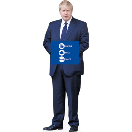 Featured image for “Boris Johnson (Hands Face Space) Cardboard Cutout”