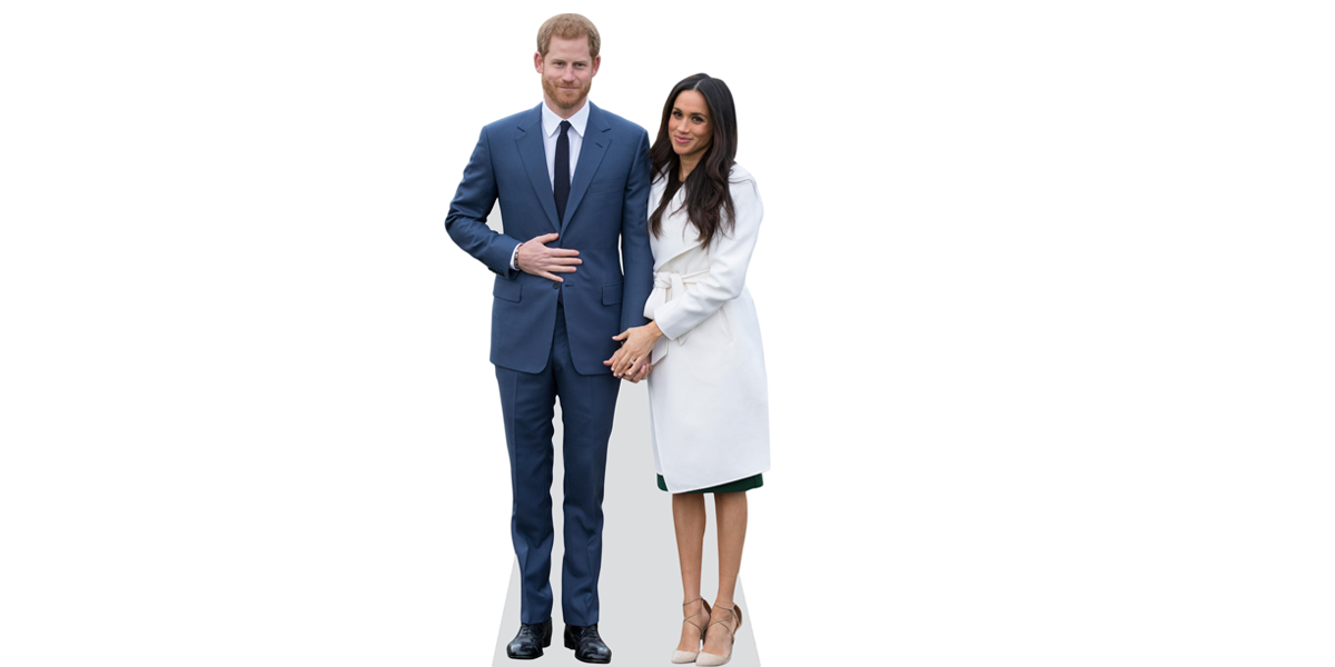 Featured image for “Prince Harry and Meghan Markle Mini (Duo) Celebrity Cutout”