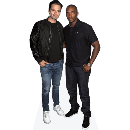 Featured image for “Sebastian Stan And Anthony Mackie Mini (Duo) Celebrity Cutout”