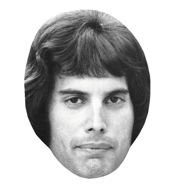 Freddie Mercury (BW) Celebrity Mask