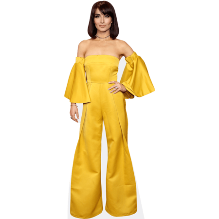Featured image for “Rokhsaneh Ghawam-Shahidi (Yellow Outfit) Cardboard Cutout”