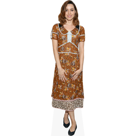 Aubrey Plaza (Brown Dress)