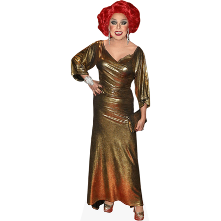 Featured image for “Chris Dennis (Gold Dress) Cardboard Cutout”