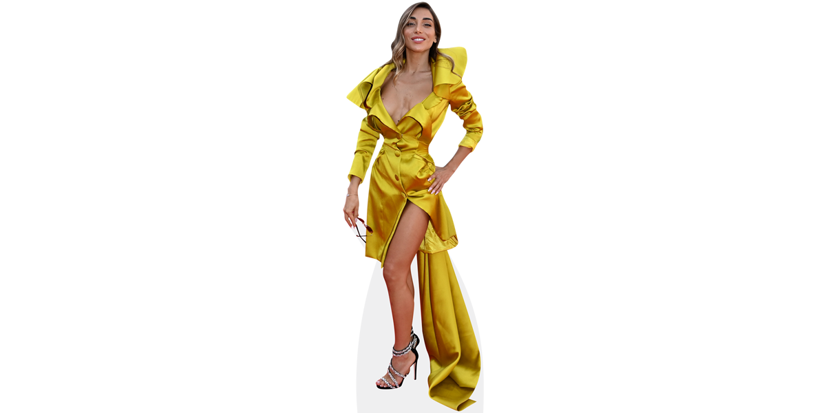 Elisa De Panicis (Gold Dress)