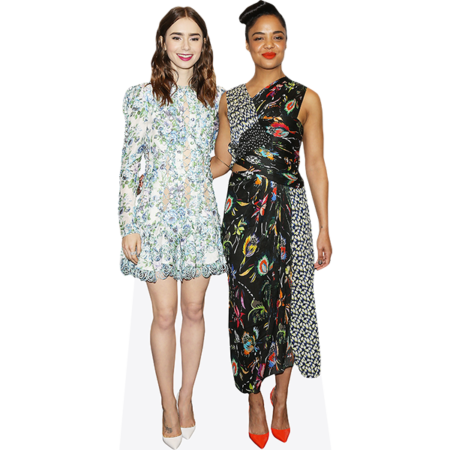 Featured image for “Lily Collins And Tessa Thompson (Duo) Mini Celebrity Cutout”