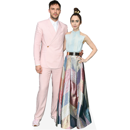 Featured image for “Nicholas Hoult And Lily Collins (Duo) Mini Celebrity Cutout”