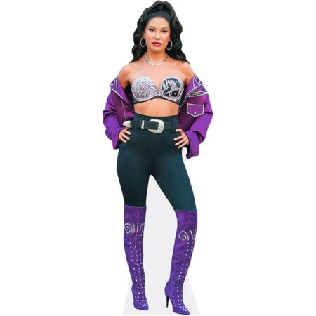 Featured image for “Selena Quintanilla-Perez (Purple) Cardboard Cutout”