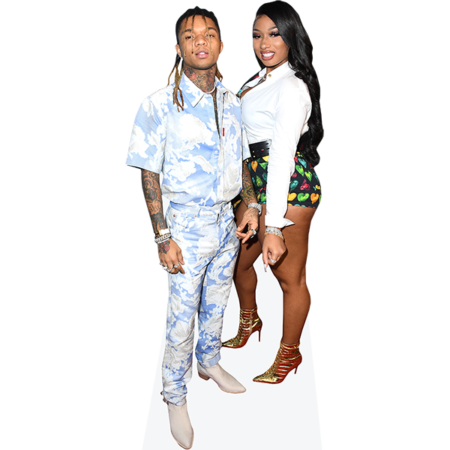 Featured image for “Khalif Brown And Megan Jovon Ruth Pete (Duo) Mini Celebrity Cutout”