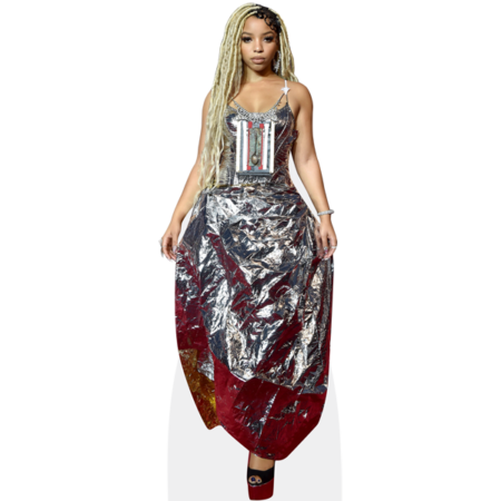 Featured image for “Chloe Bailey (Silver) Cardboard Cutout”