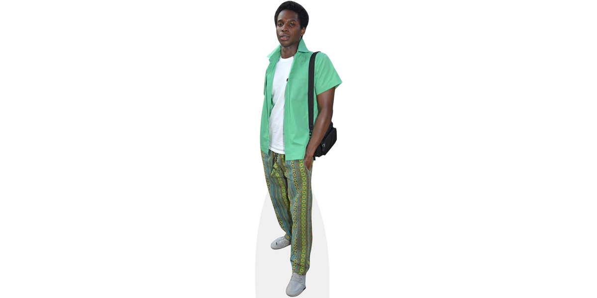 Kedar Williams-Stirling (Green Outfit) Cardboard Cutout - Celebrity Cutouts