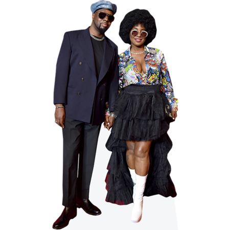 Featured image for “Wyclef Jean And Claudinette Jean (Duo) Mini Celebrity Cutout”