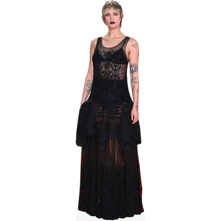 Agathe Rousselle (Black Dress)