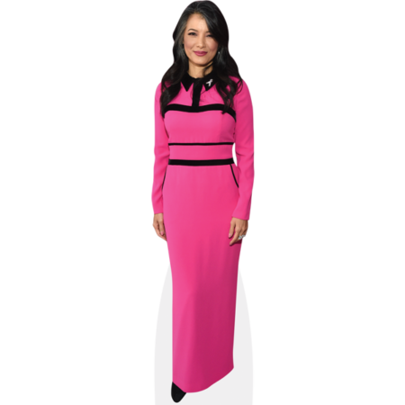 Featured image for “Kelly Hu (Pink Dress) Cardboard Cutout”