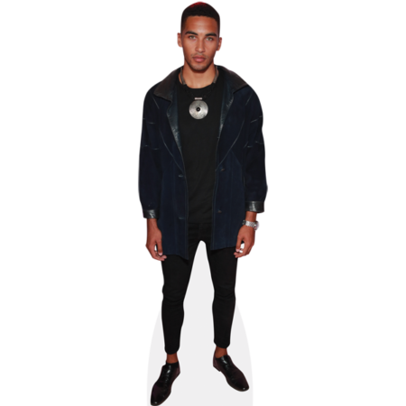 Featured image for “Leroy Aiyanyo (Black Outfit) Cardboard Cutout”