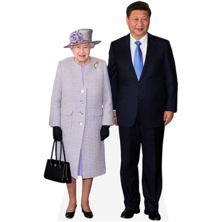 Featured image for “Queen Elizabeth II And Xi Jinping (Duo) Mini Celebrity Cutout”