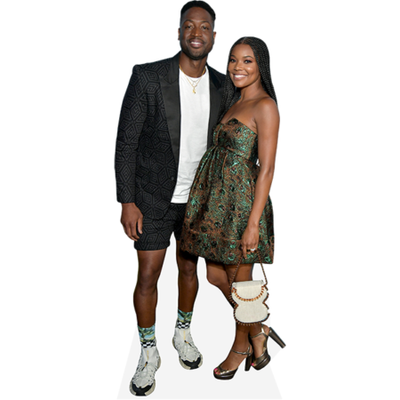 Featured image for “Dwyane Wade And Gabrielle Union (Duo) Mini Celebrity Cutout”