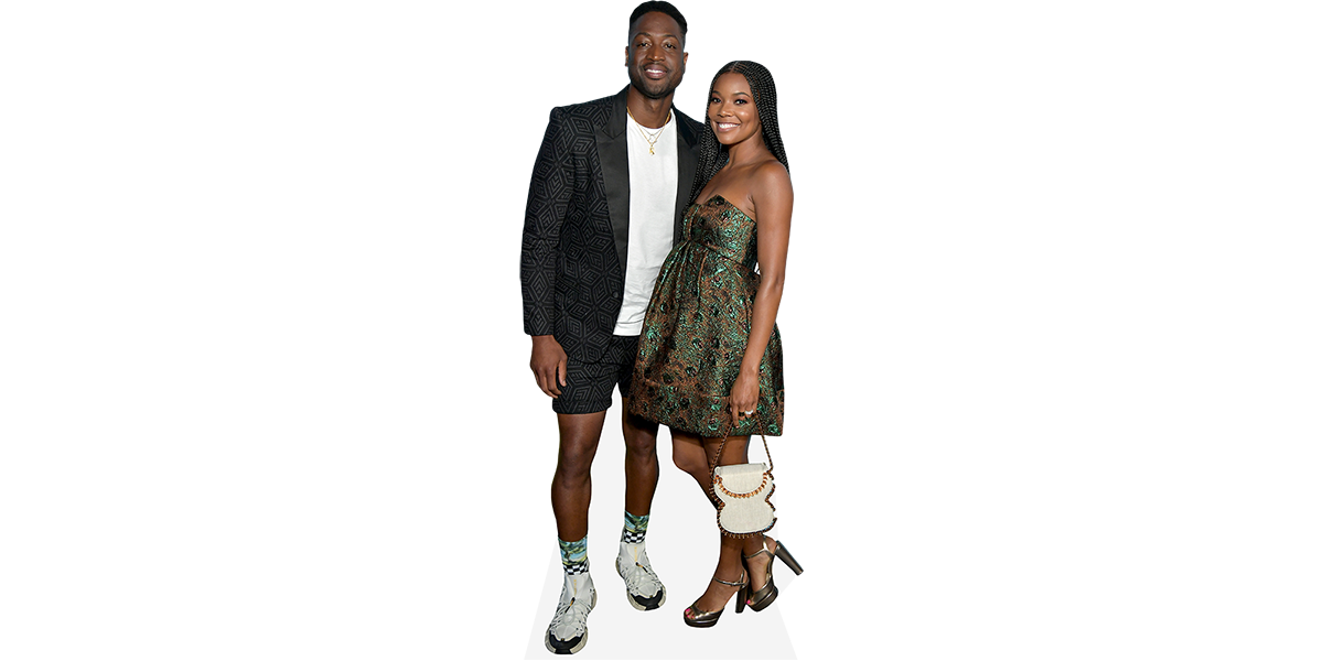 Featured image for “Dwyane Wade And Gabrielle Union (Duo) Mini Celebrity Cutout”