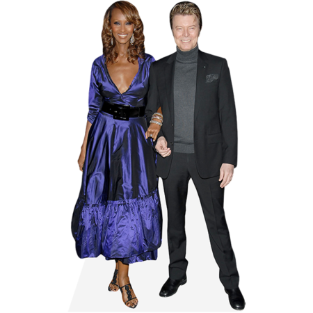 Featured image for “Iman And David Bowie (Duo) Mini Celebrity Cutout”