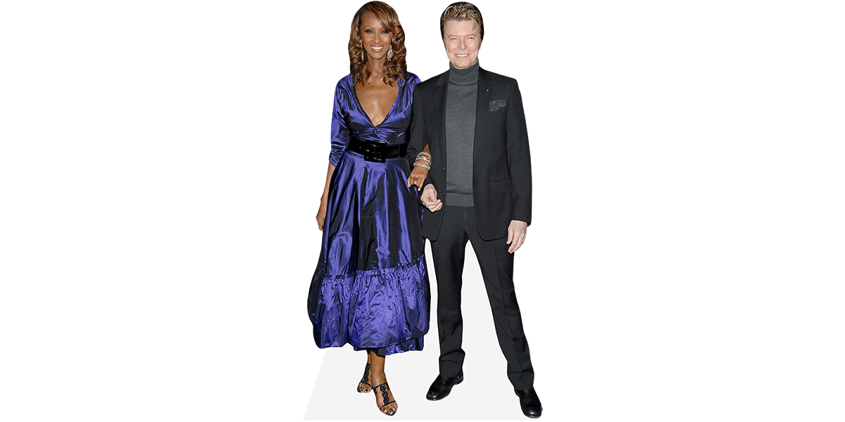 Featured image for “Iman And David Bowie (Duo) Mini Celebrity Cutout”