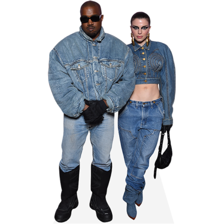 Featured image for “Kanye West And Julia Fox (Duo) Mini Celebrity Cutout”