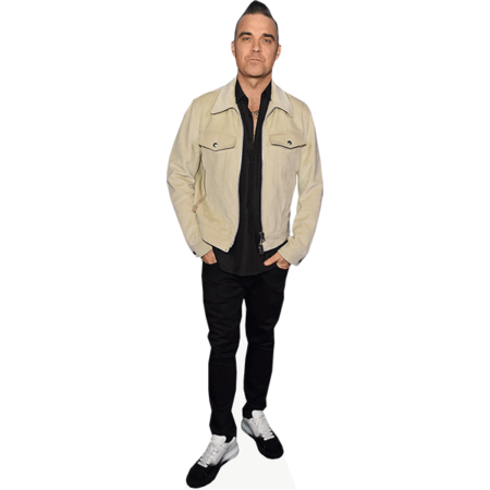 Featured image for “Robbie Williams (Cream Coat) Cardboard Cutout”