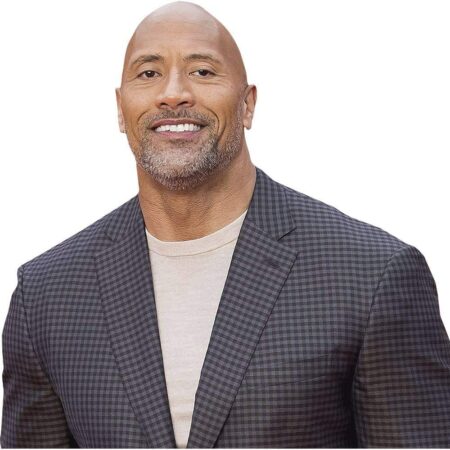 Featured image for “Dwayne 'The Rock' Johnson (Checked Suit) Half Body Buddy Cutout”