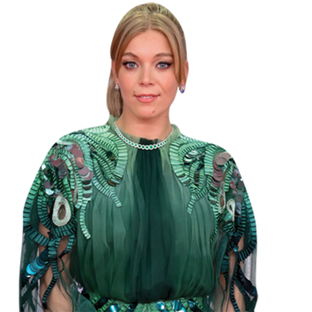 Featured image for “Becky Hill (Green Dress) Half Body Buddy Cutout”