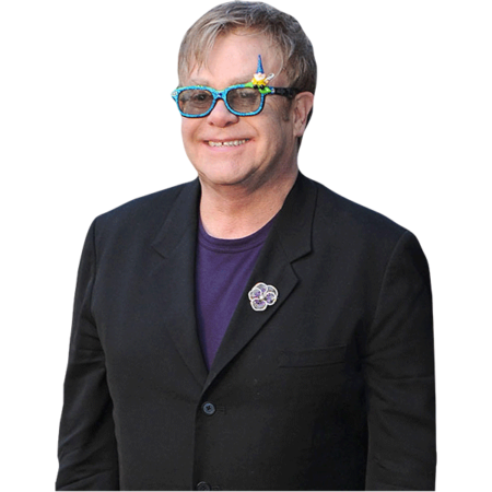 Featured image for “Elton John Cardboard Half Body Buddy Cutout”