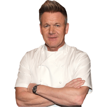 Featured image for “Gordon Ramsay (White Jacket) Half Body Buddy Cutout”